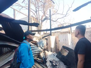 KNPI Bontoala Turun Langsung ke Lokasi Kebakaran Kandea, 37 Rumah dan 245 Jiwa Terdampak